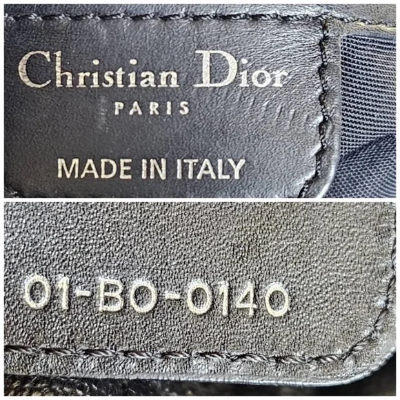 Authentic CHRISTIAN DIOR Cannage Panarea Tote Bag Black - Picture 6 of 13